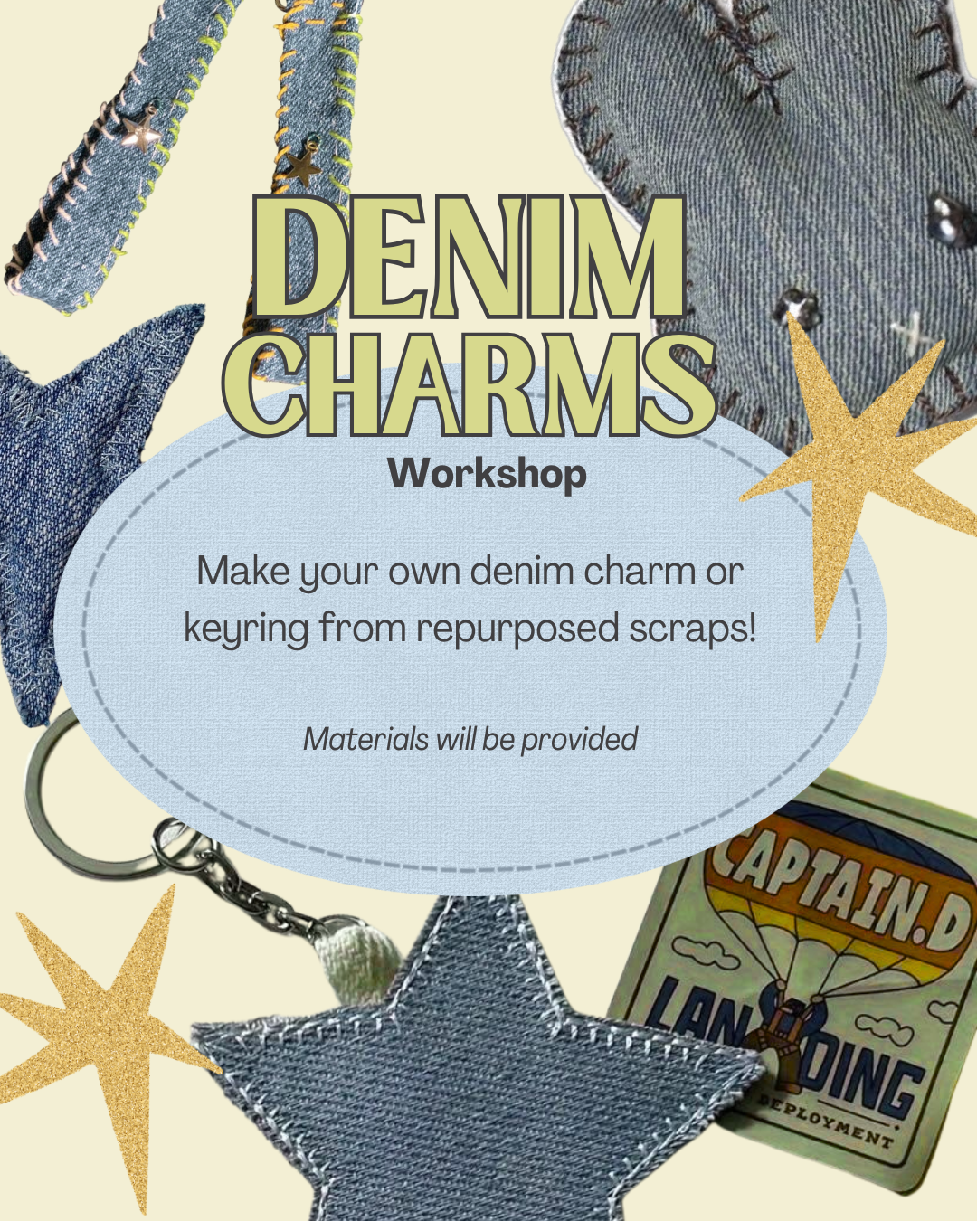 Sustainable September: Upcycle Denim Charms