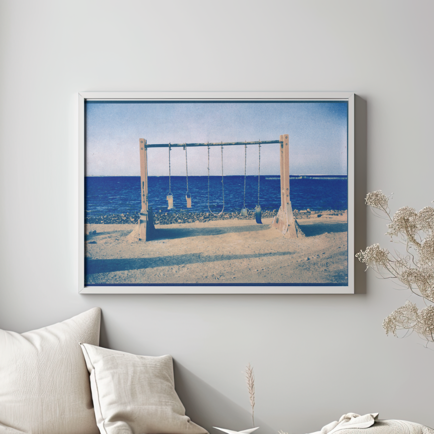 Swinging by the Sea - Fine Art Print